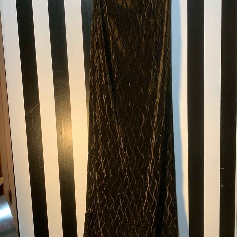 Vintage 1993 Scott McClintock Burnout Velvet Racerback Maxi Dress Size Medium 8 - Picture 17 of 17
